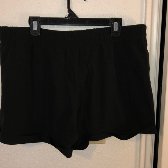 🖤RBX black pleated shorts with pockets, elastic waist draw string Sz XL NWOT - Picture 3 of 7